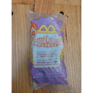 2000 Saban's Power Rangers McDonalds Happy Meal Toy Green Rail Rescue #4 NIP VTG